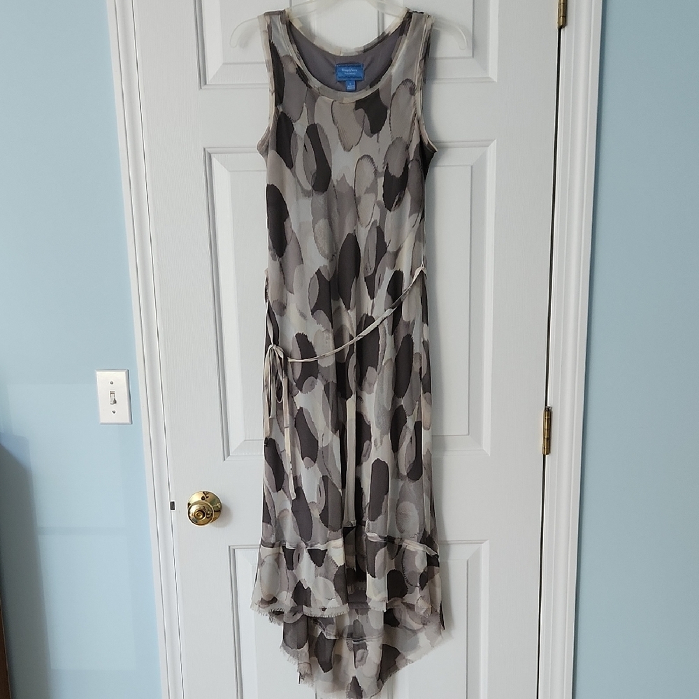 Simply Vera Vera Wang High Low Dress in Black and Gray